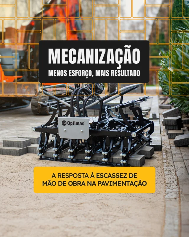 A escassez de mão de obra já é um dos maiores desafios da construção civil — e na pavimentação, o impacto é ainda maior.
⠀
Enquanto o modelo manual depende de equipes grandes e cansadas, a mecanização entrega ritmo constante, qualidade previsível e mais produtividade com menos esforço.
⠀
Com a tecnologia Optimas, o trabalho ganha valor, o operador ganha conforto e a obra ganha resultados.
⠀
A mecanização não é mais o futuro — é o presente de quem quer construir com inteligência.
⠀
#OptimasBrasil #PavimentaçãoInteligente #MecanizaçãoNaConstrução #AutomaçãoNaPavimentação